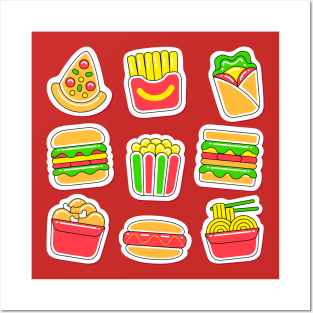 fast food Posters and Art